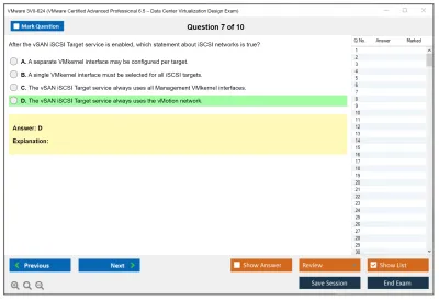 VMware 3V0-624 VMware Certified Advanced Professional 6.5 – Data Center Virtualization Design Exam Practice test exam simulator test engine exam Prep practice test questions answers Image 7