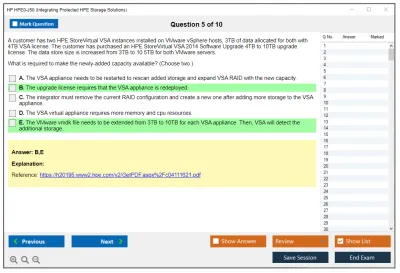 HP HPE0-J50 Integrating Protected HPE Storage Solutions Practice test exam simulator test engine exam Prep practice test questions answers Image 5