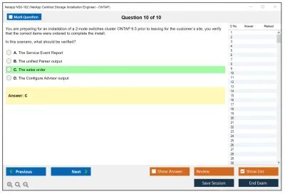 Netapp NS0-182 NetApp Certified Storage Installation Engineer - ONTAP Practice test exam simulator test engine exam Prep practice test questions answers Image 10