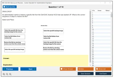 EMC E20-594 Backup and Recovery - Avamar Specialist Exam for Implementation Engineers Practice test exam simulator test engine exam Prep practice test questions answers Image 1