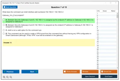 Checkpoint 156-115.77 Check Point Certified Security Master Practice test exam simulator test engine exam Prep practice test questions answers Image 7