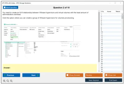 HP HPE0-J69 Delta - HPE Storage Solutions Practice test exam simulator test engine exam Prep practice test questions answers Image 2