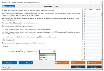 Microsoft 70-417 Upgrading Your Skills to MCSA Windows Server 2012 Practice test exam simulator test engine exam Prep practice test questions answers Image 3