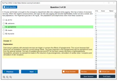 Test Prep USMLE United States Medical Licensing Examination Practice test exam simulator test engine exam Prep practice test questions answers Image 3