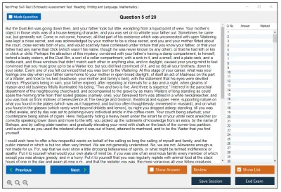 Test Prep SAT-Test Scholastic Assessment Test: Reading, Writing and Language, Mathematics Practice test exam simulator test engine exam Prep practice test questions answers Image 5