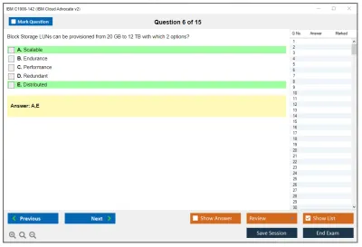 IBM C1000-142 IBM Cloud Advocate v2 Practice test exam simulator test engine exam Prep practice test questions answers Image 6