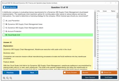 Microsoft MB-700 Microsoft Dynamics 365: Finance and Operations Apps Solution Architect Practice test exam simulator test engine exam Prep practice test questions answers Image 13