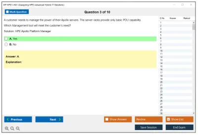 HP HPE1-H01 Designing HPE Advanced Hybrid IT Solutions Practice test exam simulator test engine exam Prep practice test questions answers Image 3