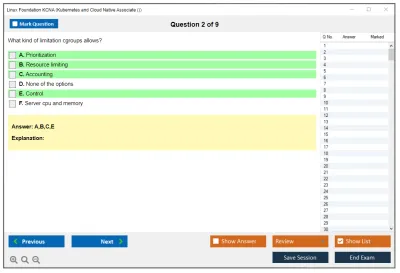 Linux Foundation KCNA Kubernetes and Cloud Native Associate (KCNA) Practice test exam simulator test engine exam Prep practice test questions answers Image 2
