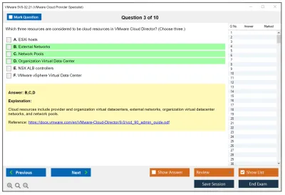 VMware 5V0-32.21 VMware Cloud Provider Specialist Practice test exam simulator test engine exam Prep practice test questions answers Image 3