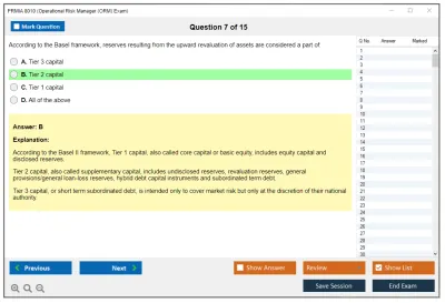 PRMIA 8010 Operational Risk Manager (ORM) Exam Practice test exam simulator test engine exam Prep practice test questions answers Image 7