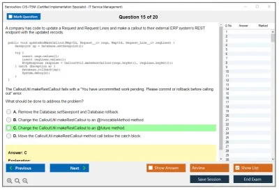 ServiceNow CIS-ITSM Certified Implementation Specialist - IT Service Management Practice test exam simulator test engine exam Prep practice test questions answers Image 15