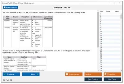 Microsoft PL-300 Microsoft Power BI Data Analyst Practice test exam simulator test engine exam Prep practice test questions answers Image 12