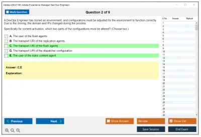 Adobe AD0-E106 Adobe Experience Manager Dev/Ops Engineer Practice test exam simulator test engine exam Prep practice test questions answers Image 2