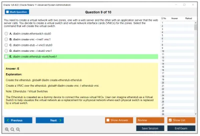 Oracle 1z0-822 Oracle Solaris 11 Advanced System Administration Practice test exam simulator test engine exam Prep practice test questions answers Image 9