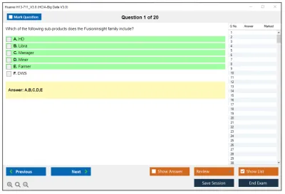 Huawei H13-711_V3.0 HCIA-Big Data V3.0 Practice test exam simulator test engine exam Prep practice test questions answers Image 1