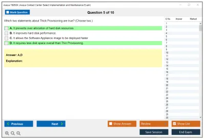 Avaya 78950X Avaya Contact Center Select Implementation and Maintenance Exam Practice test exam simulator test engine exam Prep practice test questions answers Image 5