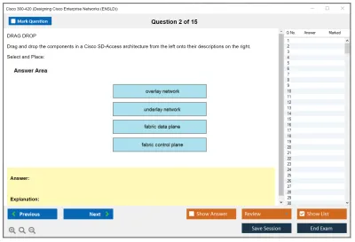Cisco 300-420 Designing Cisco Enterprise Networks (ENSLD) Practice test exam simulator test engine exam Prep practice test questions answers Image 2