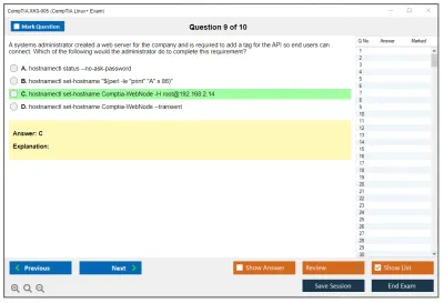 CompTIA XK0-005 CompTIA Linux+ Exam Practice test exam simulator test engine exam Prep practice test questions answers Image 9