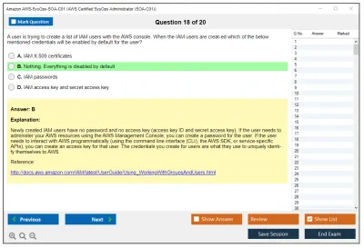 Amazon AWS AWS-SysOps-SOA-C01 AWS Certified SysOps Administrator - Associate Practice test exam simulator test engine exam Prep practice test questions answers Image 18