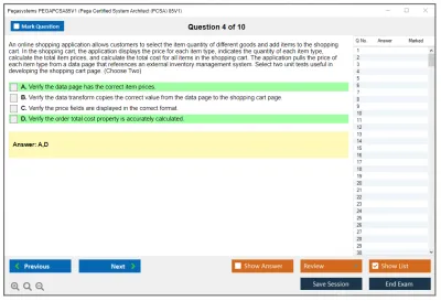 Pegasystems PEGAPCSA85V1 Pega Certified System Architect (PCSA) 85V1 Practice test exam simulator test engine exam Prep practice test questions answers Image 4