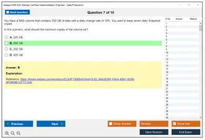 Netapp NS0-526 NetApp Certified Implementation Engineer - Data Protection Practice test exam simulator test engine exam Prep practice test questions answers Image 7