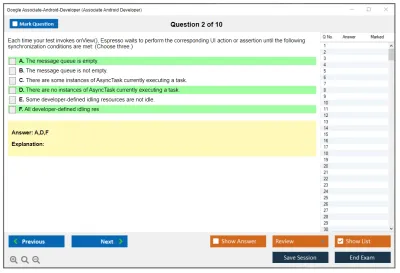 Google Associate-Android-Developer Google Developers Certification - Associate Android Developer (Kotlin and Java Exam) Practice test exam simulator test engine exam Prep practice test questions answers Image 2