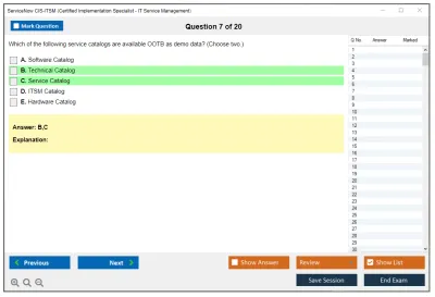ServiceNow CIS-ITSM Certified Implementation Specialist - IT Service Management Practice test exam simulator test engine exam Prep practice test questions answers Image 7