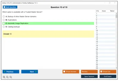 Veritas VCS-272 Administration of Veritas NetBackup 7.6.1 Practice test exam simulator test engine exam Prep practice test questions answers Image 10