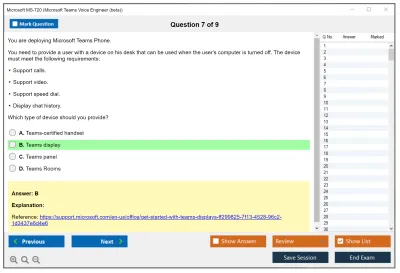 Microsoft MS-720 Microsoft Teams Voice Engineer Practice test exam simulator test engine exam Prep practice test questions answers Image 7