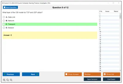 ECCouncil 312-49v9 Computer Hacking Forensic Investigator (v9) Practice test exam simulator test engine exam Prep practice test questions answers Image 8