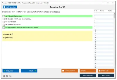 Riverbed 810-01 RCPE Certified Professional Network & Infrastructure Visibility Practice test exam simulator test engine exam Prep practice test questions answers Image 2