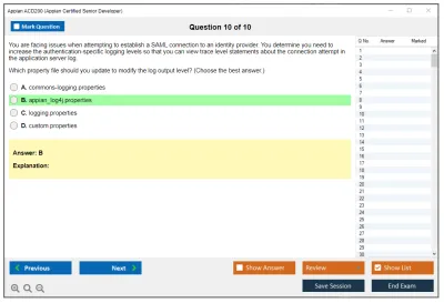 Appian ACD200 Appian Certified Senior Developer Practice test exam simulator test engine exam Prep practice test questions answers Image 10