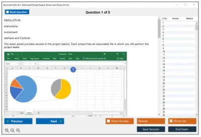 Microsoft MO-201 Microsoft Excel Expert (Excel and Excel 2019) Practice test exam simulator test engine exam Prep practice test questions answers Image 1