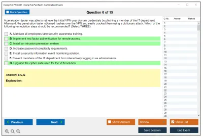 CompTIA PT0-001 CompTIA PenTest+ Certification Exam Practice test exam simulator test engine exam Prep practice test questions answers Image 6