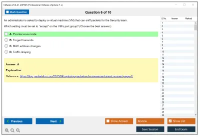 VMware 2V0-21.20PSE Professional VMware vSphere 7.x Practice test exam simulator test engine exam Prep practice test questions answers Image 6