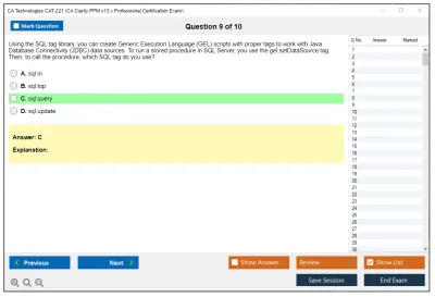 CA Technologies CAT-221 CA Clarity PPM v13.x Professional Certification Exam Practice test exam simulator test engine exam Prep practice test questions answers Image 9