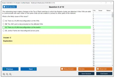 Nutanix NCM-MCI-5.15 Nutanix Certified Master - Multicloud Infrastructure (NCM-MCI) 5.15 Practice test exam simulator test engine exam Prep practice test questions answers Image 6