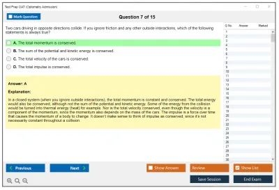 Test Prep OAT Optometry Admission Practice test exam simulator test engine exam Prep practice test questions answers Image 7