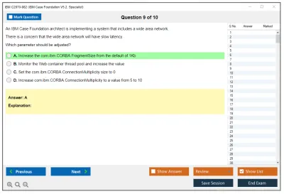 IBM C2070-982 IBM Case Foundation V5.2, Specialist Practice test exam simulator test engine exam Prep practice test questions answers Image 9