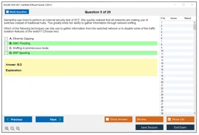 GAQM CEH-001 Certified Ethical Hacker (CEH) Practice test exam simulator test engine exam Prep practice test questions answers Image 5