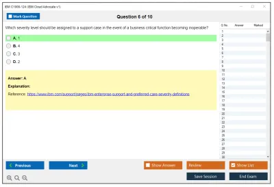 IBM C1000-124 IBM Cloud Advocate v1 Practice test exam simulator test engine exam Prep practice test questions answers Image 6