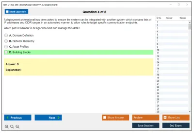 IBM C1000-055 IBM QRadar SIEM V7.3.2 Deployment Practice test exam simulator test engine exam Prep practice test questions answers Image 4