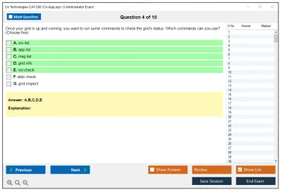 CA Technologies CAT-280 CA AppLogic r3 Administrator Exam Practice test exam simulator test engine exam Prep practice test questions answers Image 4