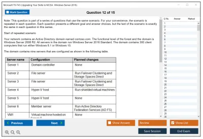 Microsoft 70-743 Upgrading Your Skills to MCSA: Windows Server 2016 Practice test exam simulator test engine exam Prep practice test questions answers Image 12