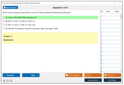 Cisco 500-451 Enterprise Network Unified Access Essentials (ENUAE) Practice test exam simulator test engine exam Prep practice test questions answers Image 3