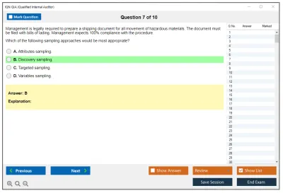 IQN QIA Qualified Internal Auditor Practice test exam simulator test engine exam Prep practice test questions answers Image 7