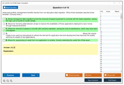 LSI L50-503 LSI SVM5 Sales Consultant Practice test exam simulator test engine exam Prep practice test questions answers Image 4