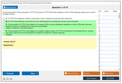 Huawei H12-722 Huawei Certified ICT Professional - Constructing Service Security Network (HCIP-Security-CSSN V3.0) Practice test exam simulator test engine exam Prep practice test questions answers Image 1