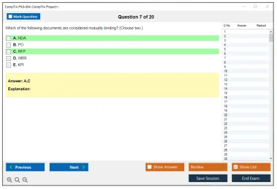 CompTIA PK0-004 CompTIA Project + Practice test exam simulator test engine exam Prep practice test questions answers Image 7